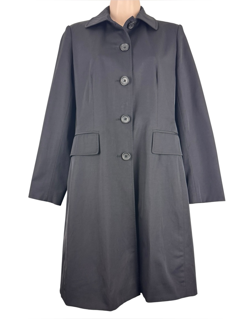 Banana Republic Black Tailored Jacket Coat Button Front XS